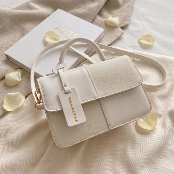 Two-Tone Single Shoulder Crossbody Bag
